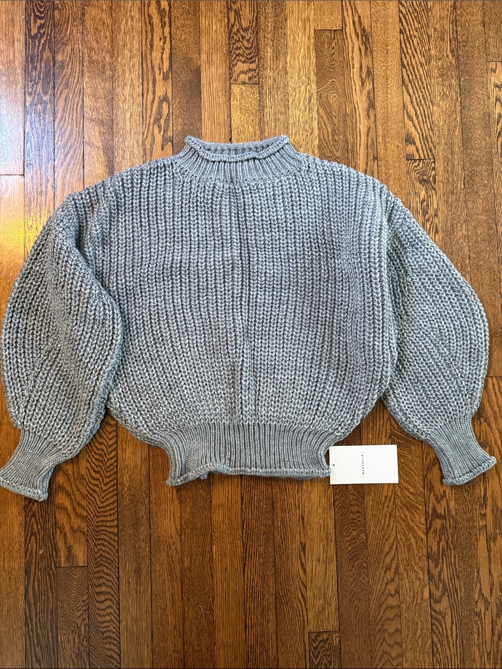 Marcella Audrey Sweater, NWT, Medium, Medium Gray